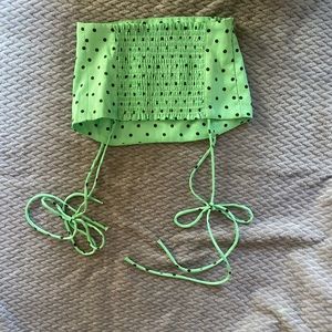 Satin crop top from Zara